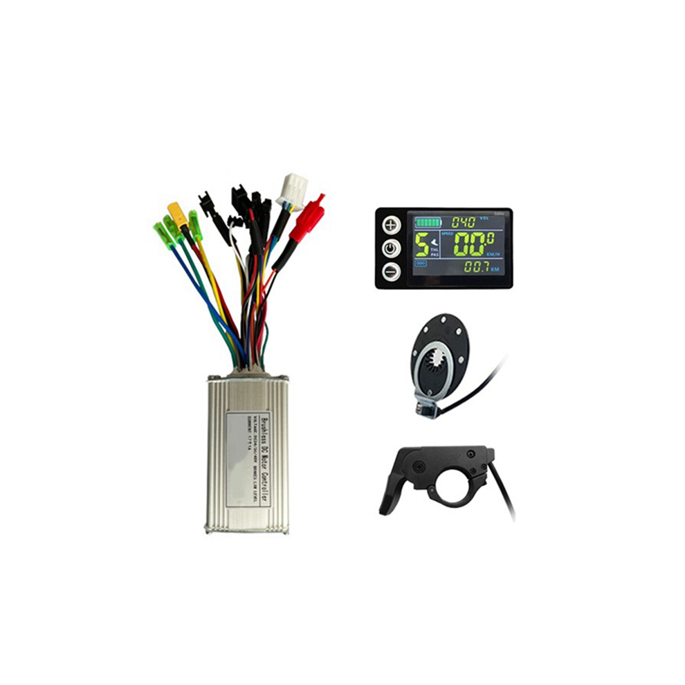 Batterie au Lithium pour Scooter éLectrique ModifiéE LCD-S866 ÉCran Couleur Instrument 17A ContrôLeur Power Booster Throttle Set