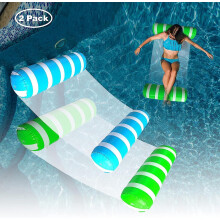2 Pack Water Swimming Pool Float Hammock,Pool Float Lounger,Water Hammock Lounger, Swimming Floating Bed Hammock,Comfortable Inflatable Swimming Pools
