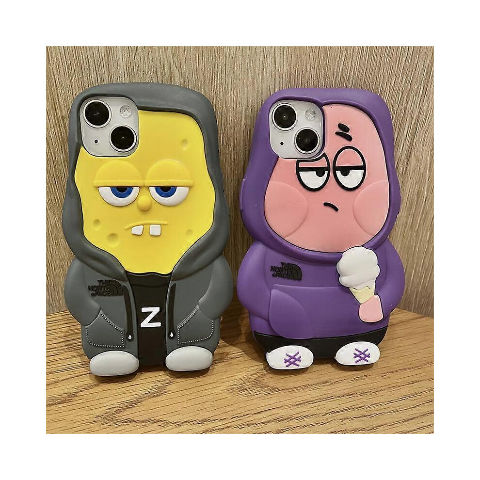 (iPhoneXS Max, Patrick Star) The Apple Doll Applies To The Iphone 15/14promax Phone Case Xs/Xr Cartoon Spongebob Pie Star-image-OPC-PG5WF6T-NEW