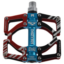 Mountain Bike Pedals Ultralight Colorful CNC Cycling Sealed 3 Bearing Flat BMX Sports Accessories Red