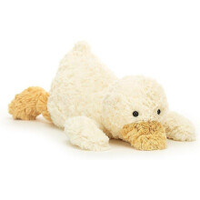 Cute Duck Stuffed Animals, Soft White Duck Plush Pillows Kawaii Hugging Squishy Duck Plushie Toys Gifts for Kids Christmas Valentine's Day