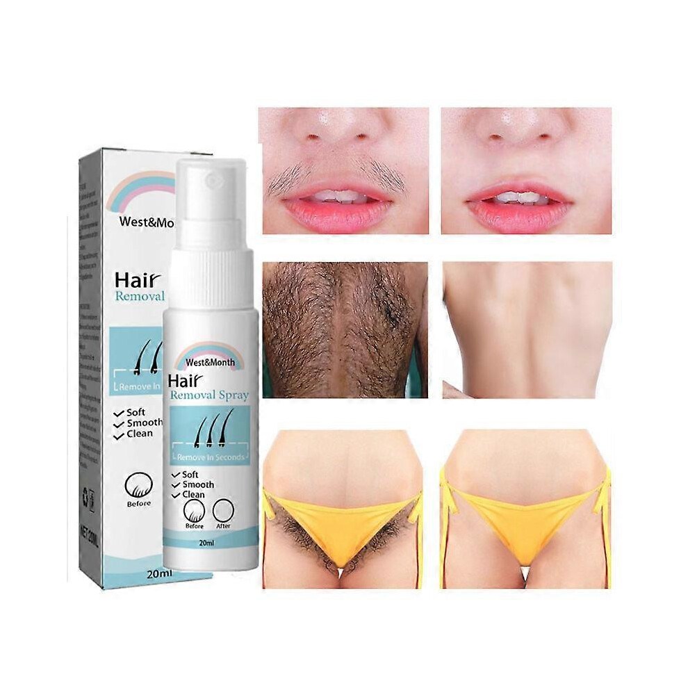(3Pcs) Permanent Hair Removal Spray, Painless Armpit Leg Arm Hair Remover, Hair Growth Inhibitor, Nourishing Repairing Body Care Men Women