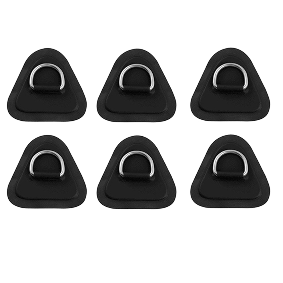 6 StüCk D-Ring-Patch FüR , Kajak, Sup, D-Ring-Pvc-Patch, Stand-Up-Paddleboard, Kanu, Rafting, Schwarz-image