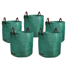 5-Pack Tuinafvalzak van 72 Gallon met Handvatten, Zware Afvalzak voor Gazonzwembad Het Laden Blad, Tuinafval (H30In X D26In)