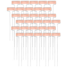30 Pack Targhette nel Metallo per Etichette da Giardino Marcatori Giardinaggio Riutilizzabili Piantare