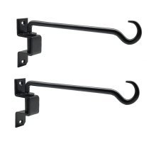 16 Inch 2 Pack Swivel Plant Hangers Outdoor Heavy Duty- Hanging Hook Bracket for Flowers Baskets Pots Bird Feeder