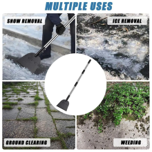Snow Shovel, Driveway Ice Scraper Tool, Floor for Cleaning Weeds Tools, Suitable Roads Outdoor Garden