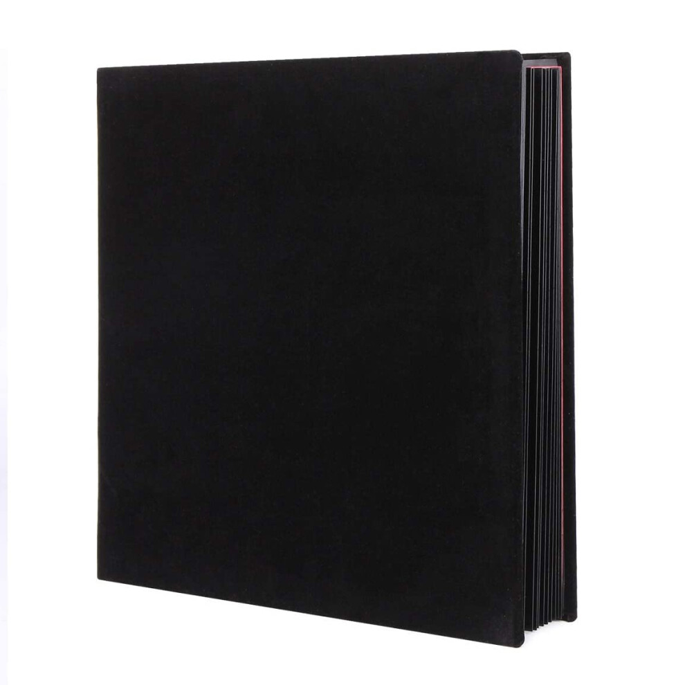 Photo Album Scrapbook Velvet Cover Thick Pages with Protective Film Save Images Permanently,Memory Book,Best Gift Choice