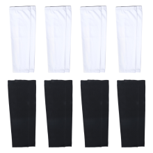 8 Pares de Mangas Bra?O para Homens e Mulheres, Cobrir Os Bra?Os Inteiros, Sa?Da UV Resfriamento, Prote??O Solar, Preto +