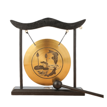 Mini Desktop Gong Tafel Windgong Percussie Instrument Bekkens Gongs met Mallet voor Home Decor Housewarm Gift-C