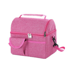 Grand Paquet de Glace le Sac Double Isolation Rangement pour Lait Maternel Bouteille Momie Isotherme Aliments Nourriture FraîChe Rose Rouge
