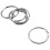 25 τμχ Μεταλλικά 1,2" Loose Leaf Rings Μπρελόκ για Βιβλίο Scrapbooking 4