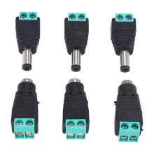 6 St?cke 5,5X2,1 Mm Buchse + Stecker CCTV DC Stromanschluss Adapter Reparaturteil