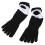 4 ζευγάρια κάλτσες δακτύλων No Show Five Finger Socks Cotton Athletic Running λευκό+κίτρινο+μπλε+μαύρο 3