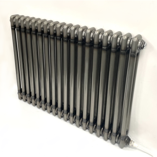 (636mm) Electric 2 Column Raw Metal Column Radiators - 600mm High 2