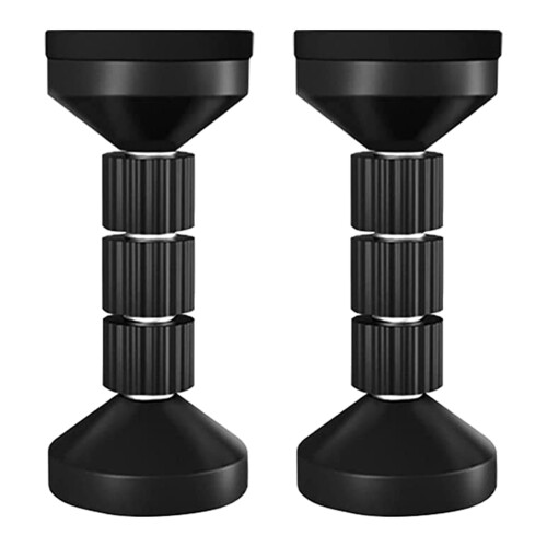Adjustable Threaded Bed Frame Anti-Shake Tool for Bed,Headboard Stoppers,Prevent Loosening Fixer(2Pcs Black ) 1