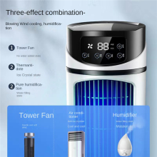 Portable Air Conditioner Home Mini Cooler for Office 6 Gears Wind Black White