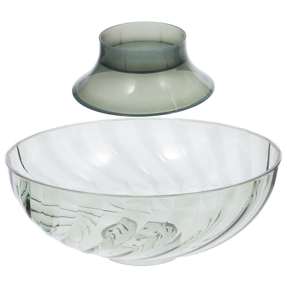 Kricely (, One Size) Fruit Bowl Snack Serving Bowl Fruit Storage Tray Draining Hole Fruit Bowl Green