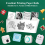 Χαρτί 16 Ρολών Mini Thermal Printer, Συμπεριλαμβανομένων 6 Αυτοκόλλητων Χαρτιών & 10 Απλό, 57X25mm 9