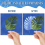 60 φύλλα Κυανότυπο χαρτί Sun Print Art Kit High Sensitive Nature-Sun Εκτύπωση σχεδίου 6