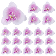 Lot von 20 st?cke 9cm Schmetterling Orchidee Blume K?nstliche Dekor f?r Hochzeit Haarspange Zubeh?r