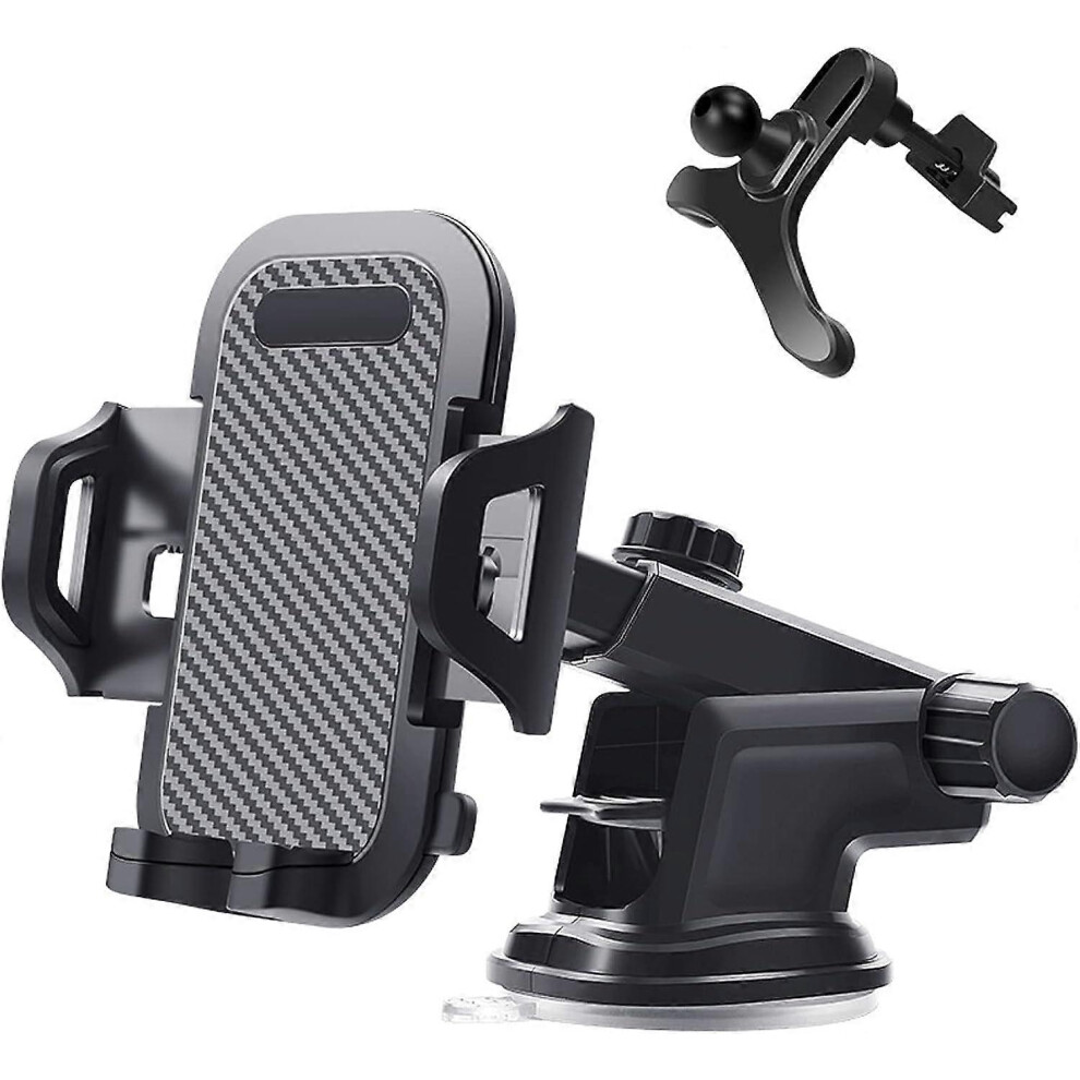 (As Show, One Size) Cell Phone For Car Anti-Vibration Dashboard Windscreen Vent Universal Handsfree Stand Cradle 5093216594727