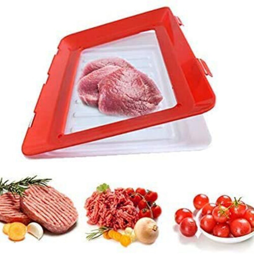 Food Plastic Fresh-Keeping Tray Stackable Reusable 2