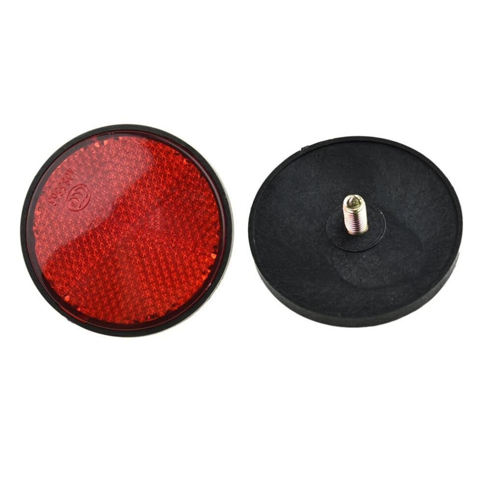 (red) Round Bicycle Reflector Bike-reflective Front Rear Warning Light Safety Tool New
