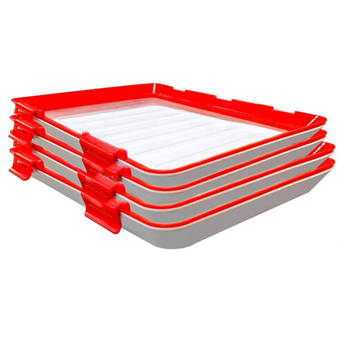 Food Plastic Fresh-Keeping Tray Stackable Reusable 1