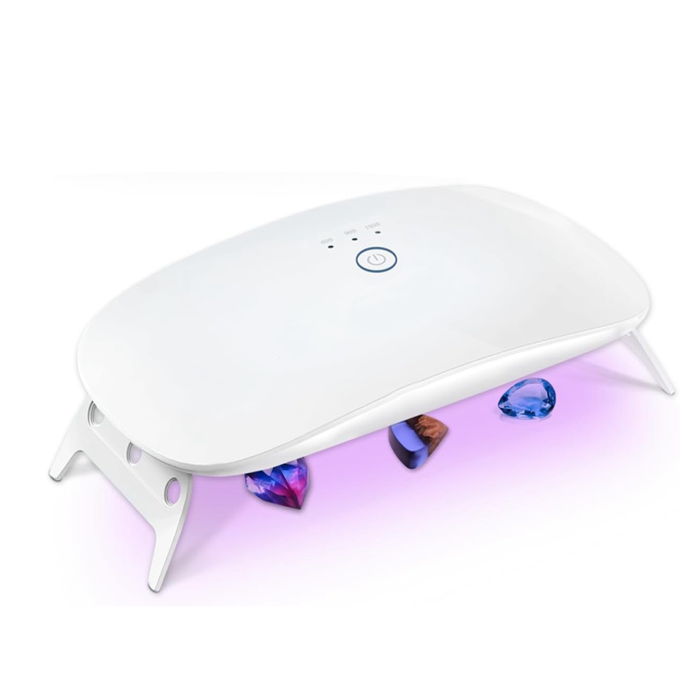 UV Light for Resin, Foldable Resin Ligh, Portable & Fast Curing Higher Power Lamp,Supplies Mold