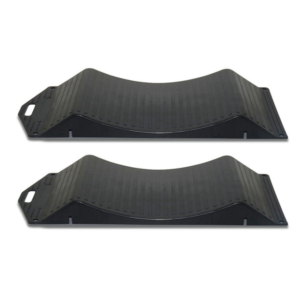 2Pc Tyre Ramp Saver Car Tire Protector Trailer Part Wheel Protection Device Anti Slip Curved Saver,B 4853480226844
