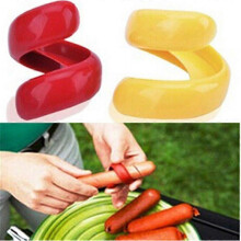 2pcs Manual Fancy Sausage Cutter Spiral Bbq Hot Dogs Cutter Slicer Kitchen Gadget Tools