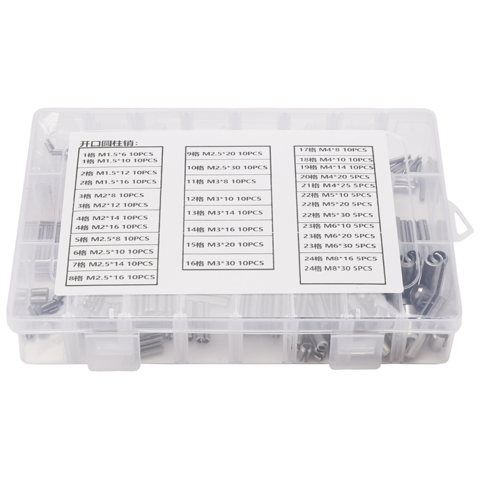 280Pcs Stainless Steel Spring Pin Tension Elastic Cylindrical Cotter Pins Set M1.5 M2 M2.5 M3 M5 M6 M8 Dowel-image-OPC-PG5WXBQ-NEW