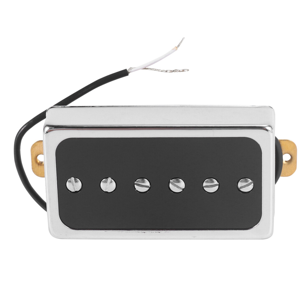 P90 Electric Guitar Pickup Humbucker Size Single Coil Parts And Accessories-Bridge Black 4853480206228