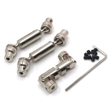 3Pcs Metal Drive Shaft CVD para B16 B36 Q60 Q63 Q64 MN77 FY004 6WD 6X6 1/16 RC Car Upgrade Parts