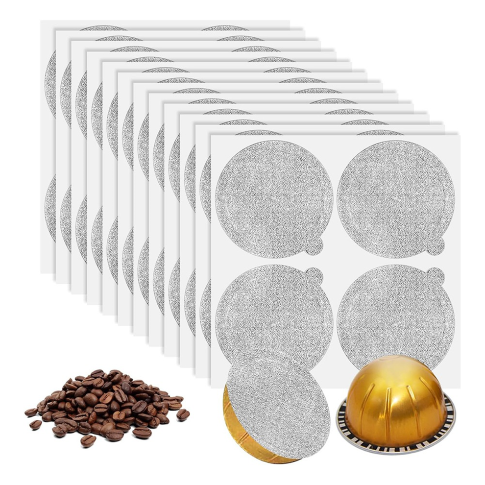 Couvercles en aluminium - R?utilisez les capsules de caf? - Lot de 120 - Pour Vertuoline Vertuo Cover 62 mm
