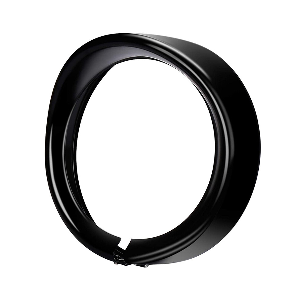 Anello Di Finitura Del Faro Da 7 Pollici, Tipo Visiera Nera Per Motocicletta Softail Street Glide Road-image
