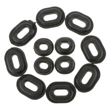 12Pcs Motocicleta Borracha Tampa Lateral Grommets Substitui??o Junta Carenagens para CG125