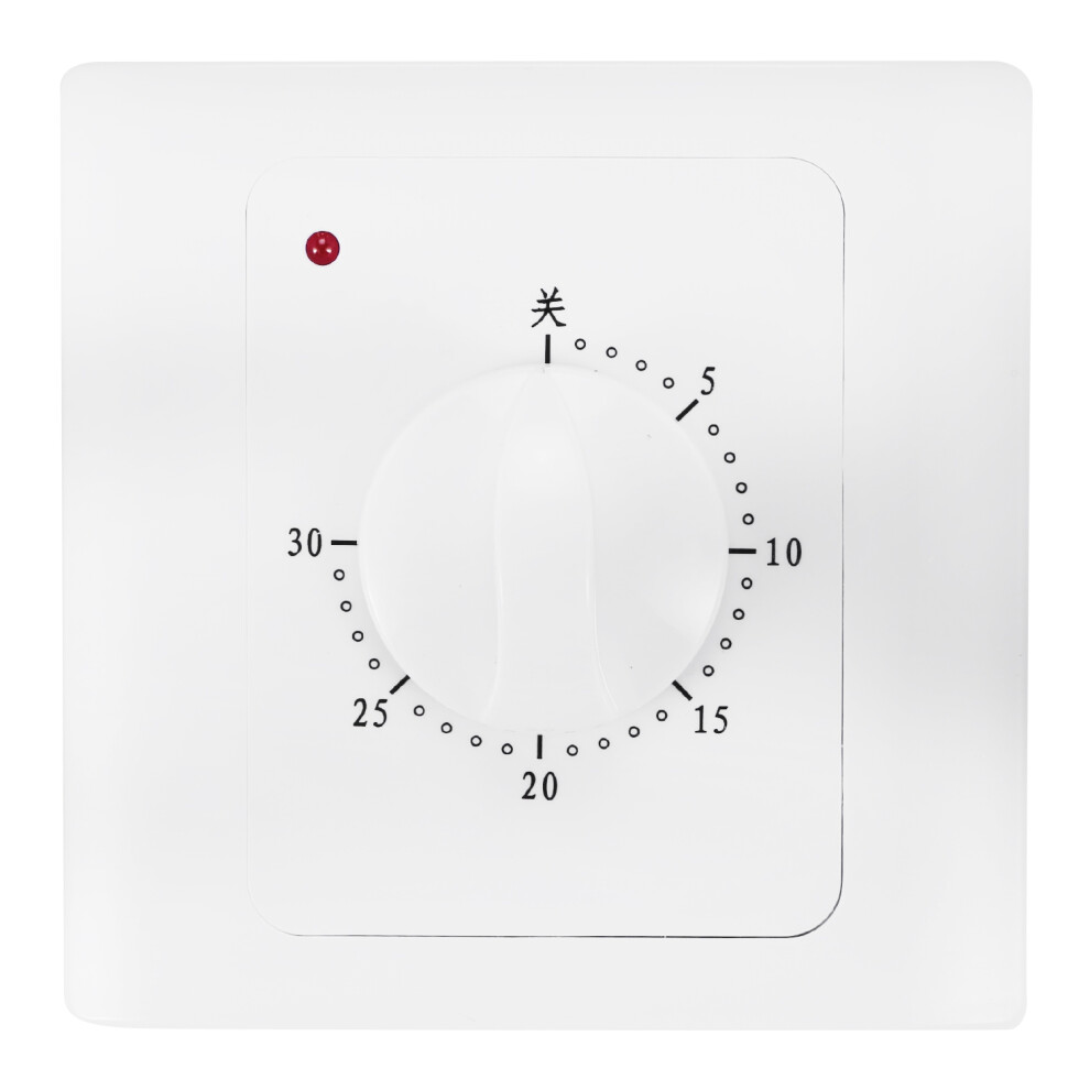 Interruttore Timer Conto Alla Rovescia Ac 220V 10A 30 Minuti Interruttore Presa Di Controllo Digitale Elettrico Presa Di Corrente Stile Meccanico