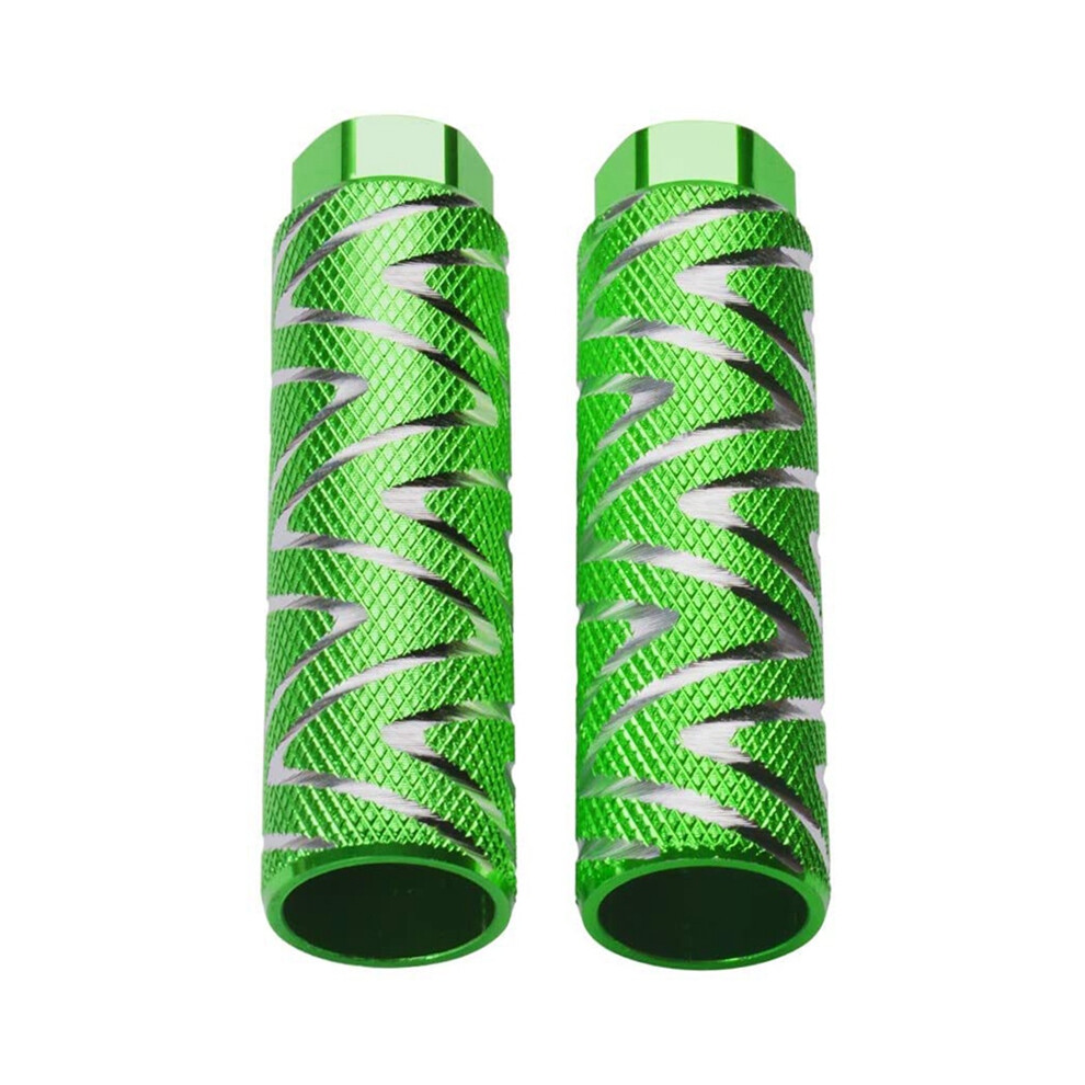 Kopinma 2 Pcs Aluminum Alloy Bike Pegs Bmx Pedals Fit 3/8 Inch Axles Bicycle Back Seat