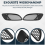 2PCS Air Vent for Real M3 Model Car Front Scoop Bonnet Hood Louvers E90 E91 E92 E93 ABS 10