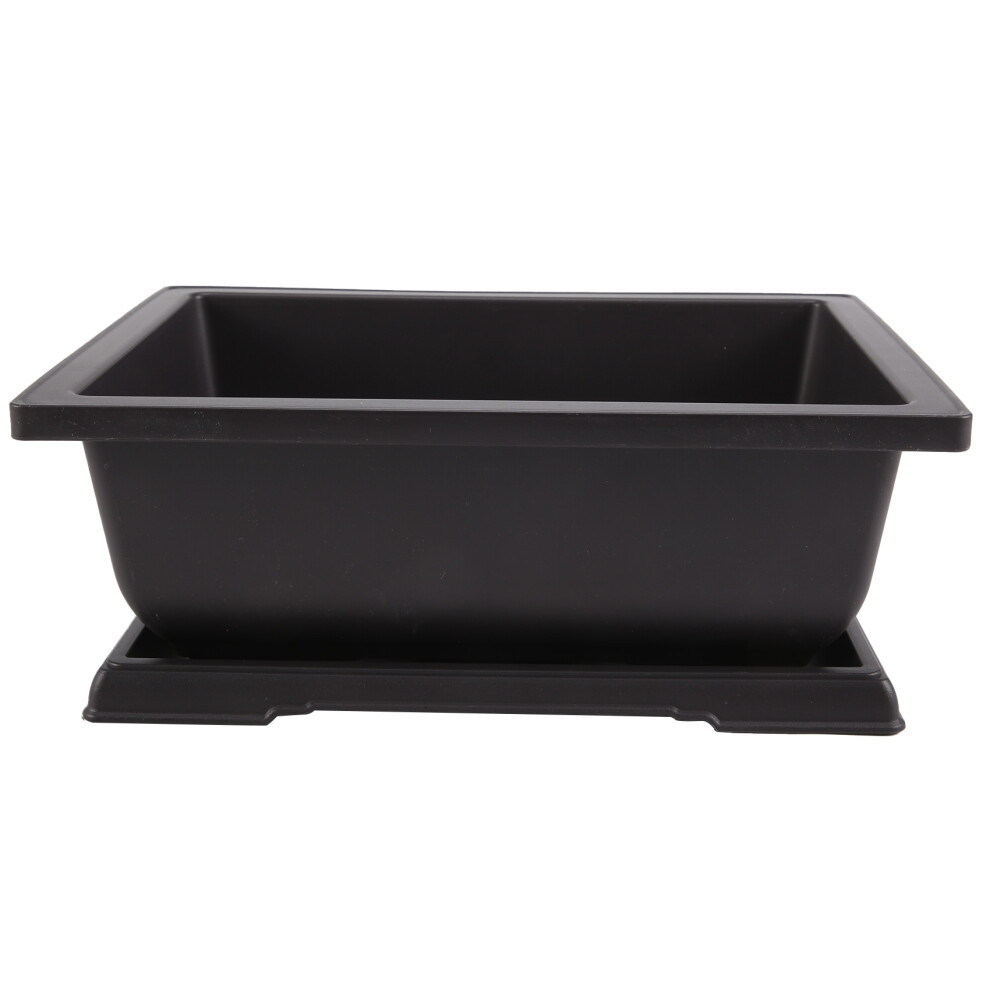Grande Vaso Da Fiori Rettangolare Bonsai Vivaio Fioriera Balcone Contenitore 29X21X10,5Cm