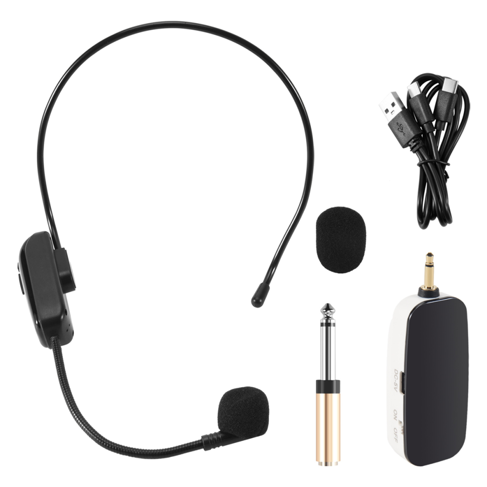 Nouveau microphone sans fil UHF portable 2 en 1 professionnel - Amplificateur de volume de micro ? porter pour l'enseignement de la parole
