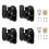 4PCS Universal Speaker Wall Mount Bracket Ceiling Stand Clamp com rota??o ajust?vel e ?ngulo de inclina??o 2