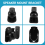 4PCS Universal Speaker Wall Mount Bracket Ceiling Stand Clamp com rota??o ajust?vel e ?ngulo de inclina??o 10