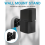 4PCS Universal Speaker Wall Mount Bracket Ceiling Stand Clamp com rota??o ajust?vel e ?ngulo de inclina??o 6