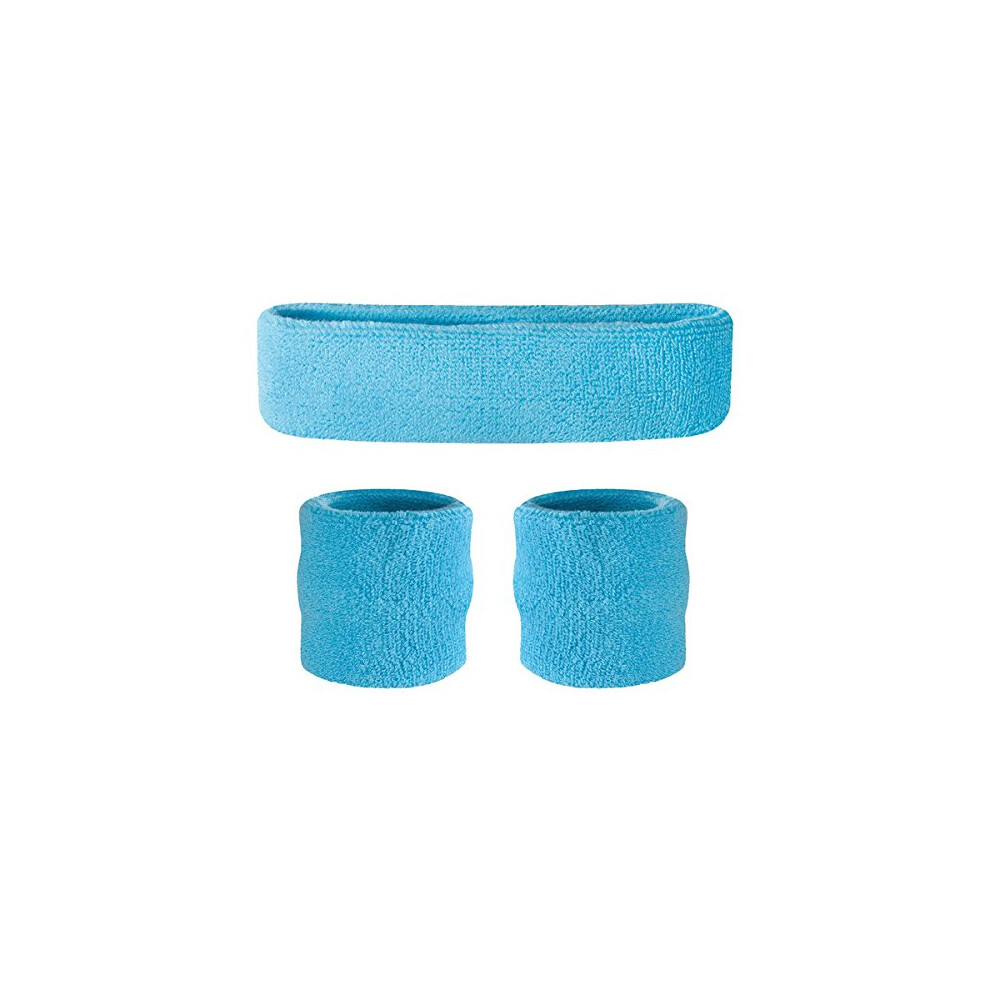 Suddora Sweatbands Set  Moisture Wicking 2 Wristbands and 1 Headband-image-OPC-PFM7NVR-NEW