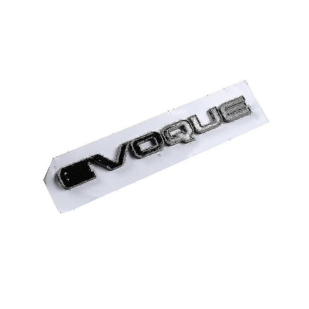 (Evoque Glossy ) 3D Abs Car Trunk Evoque Logo Velar Badge Vogue Se Letters Emblem For Range Rover Sport L322 L320 L494 Sticker Accessories Black 5014561684222