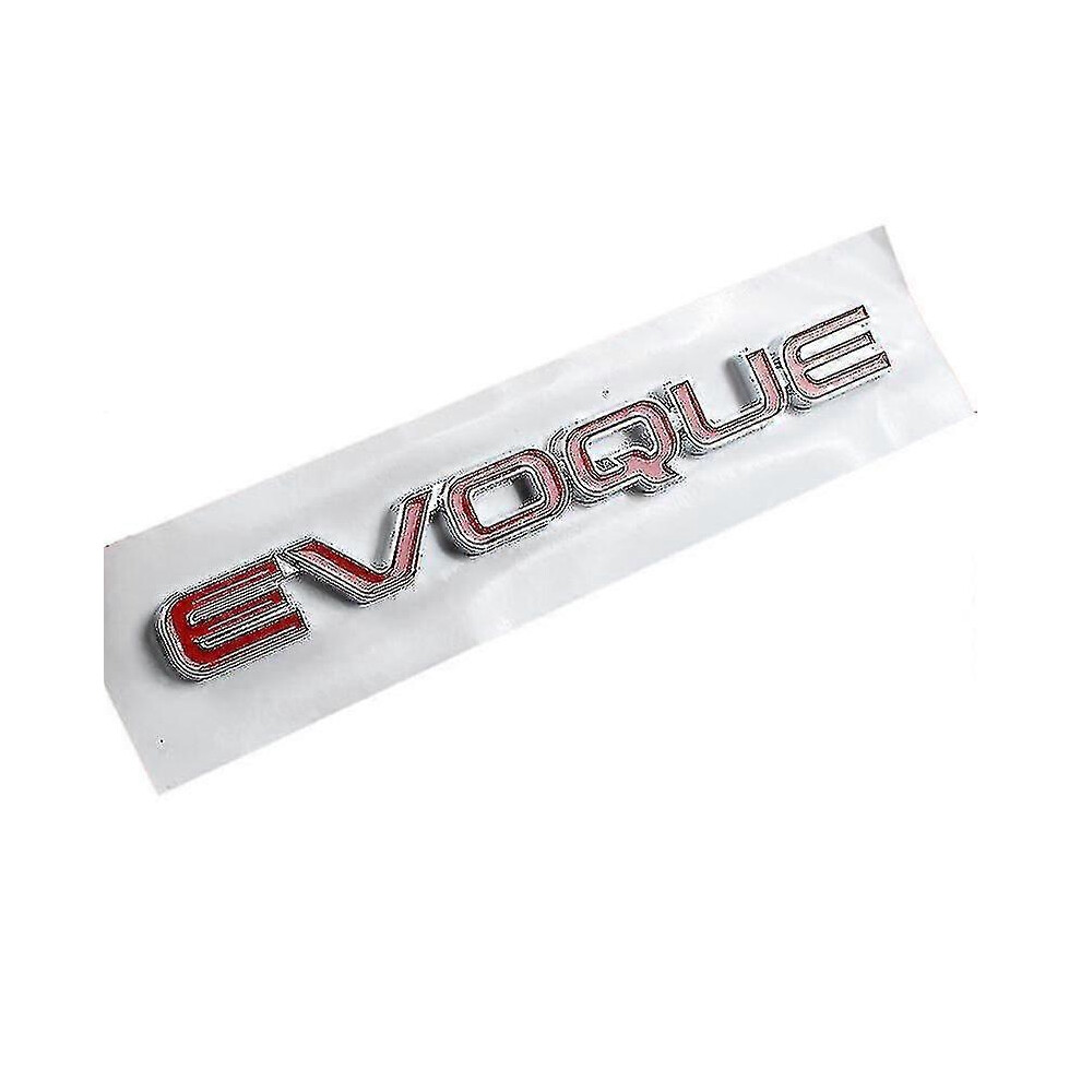 (Evoque ) 3D Abs Car Trunk Evoque Logo Velar Badge Vogue Se Letters Emblem For Range Rover Sport L322 L320 L494 Sticker Accessories Kb Red/Black 5014561684239