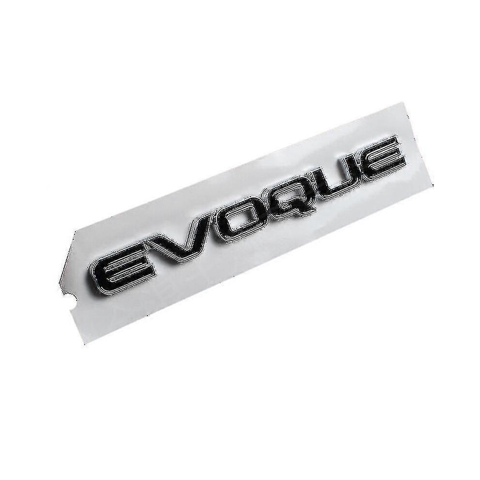 (Evoque Silver) 3D Abs Car Trunk Evoque Logo Velar Badge Vogue Se Letters Emblem For Range Rover Sport L322 L320 L494 Sticker Accessories Black/Silver 5014561684215